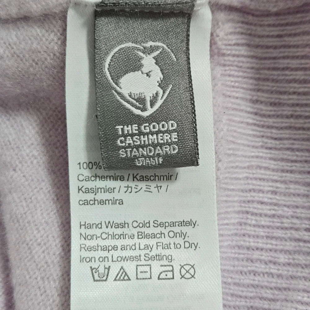 J.CREW 100% Cashmere Sweater Long Sleeve Coquette Cottage Cozy Womens Purple‎ M